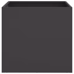 vidaXL Planter Raised Garden Bed Plant Pot Flower Pot Grey Weathering Steel - black, 42 x 40 x 39 cm/ 2 pcs - Additional view 4