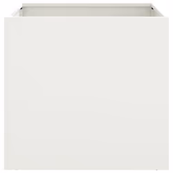 vidaXL Planter Raised Garden Bed Plant Pot Flower Pot Grey Weathering Steel - white, 42 x 40 x 39 cm/ 2 pcs - Additional view 4