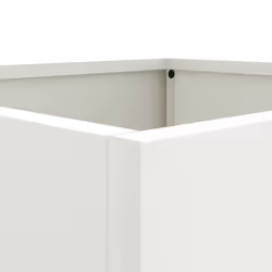 vidaXL Planter Raised Garden Bed Plant Pot Flower Pot Grey Weathering Steel - white, 42 x 40 x 39 cm/ 2 pcs - Additional view 7
