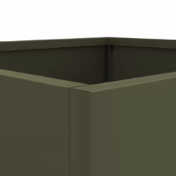 vidaXL Planter Raised Garden Bed Plant Pot Flower Pot Grey Weathering Steel - green, 42 x 40 x 39 cm/ 1 pcs - Additional view 7
