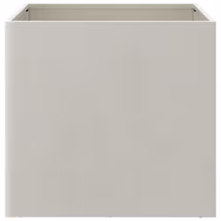 vidaXL Planter Raised Garden Bed Plant Pot Flower Pot Grey Weathering Steel - silver, 42 x 40 x 39 cm/ 2 pcs - Additional view 4