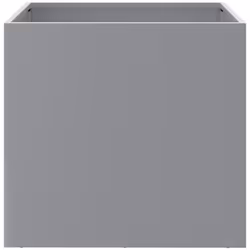 vidaXL Planter Raised Garden Bed Plant Pot Flower Pot Grey Weathering Steel - silver grey, 42 x 40 x 39 cm/ 2 pcs - Additional view 4
