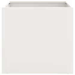 vidaXL Planter Raised Garden Bed Plant Pot Flower Pot Grey Weathering Steel - white, 49 x 47 x 46 cm/ 1 pcs - Additional view 4