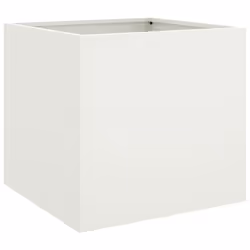 vidaXL Planter Raised Garden Bed Plant Pot Flower Pot Grey Weathering Steel - white, 49 x 47 x 46 cm/ 2 pcs - Additional view 6