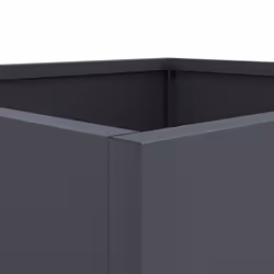 vidaXL Planter Raised Garden Bed Plant Pot Flower Pot Grey Weathering Steel - anthracite, 49 x 47 x 46 cm/ 1 pcs - Additional view 8