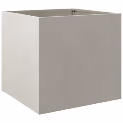 vidaXL Planter Raised Garden Bed Plant Pot Flower Pot Grey Weathering Steel - silver, 49 x 47 x 46 cm/ 1 pcs - Additional view 6