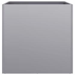 vidaXL Planter Raised Garden Bed Plant Pot Flower Pot Grey Weathering Steel - silver grey, 49 x 47 x 46 cm/ 1 pcs - Additional view 5