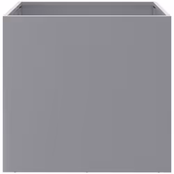 vidaXL Planter Raised Garden Bed Plant Pot Flower Pot Grey Weathering Steel - silver grey, 49 x 47 x 46 cm/ 2 pcs - Additional view 4