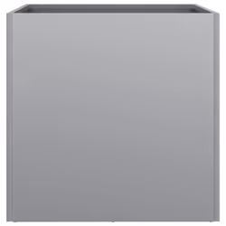 vidaXL Planter Raised Garden Bed Plant Pot Flower Pot Grey Weathering Steel - silver grey, 49 x 47 x 46 cm/ 2 pcs - Additional view 5