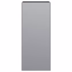 vidaXL Planter Raised Garden Bed Plant Pot Flower Pot Grey Weathering Steel - silver grey, 32 x 27.5 x 75 cm/ 1 pcs - Additional view 4