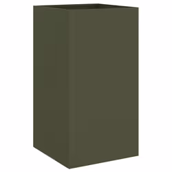 vidaXL Planter Raised Garden Bed Plant Pot Flower Pot Grey Weathering Steel - green, 42 x 38 x 75 cm/ 1 pcs - Additional view 5