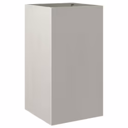 vidaXL Planter Raised Garden Bed Plant Pot Flower Pot Grey Weathering Steel - silver, 42 x 38 x 75 cm/ 1 pcs - Additional view 5