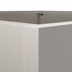vidaXL Planter Raised Garden Bed Plant Pot Flower Pot Grey Weathering Steel - silver, 42 x 38 x 75 cm/ 1 pcs - Additional view 6