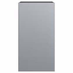vidaXL Planter Raised Garden Bed Plant Pot Flower Pot Grey Weathering Steel - silver grey, 42 x 38 x 75 cm/ 1 pcs - Additional view 4