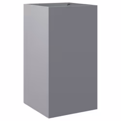 vidaXL Planter Raised Garden Bed Plant Pot Flower Pot Grey Weathering Steel - silver grey, 42 x 38 x 75 cm/ 1 pcs - Additional view 5