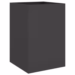 vidaXL Planter Raised Garden Bed Plant Pot Flower Pot Grey Weathering Steel - black, 52 x 48 x 75 cm/ 1 pcs - Additional view 5