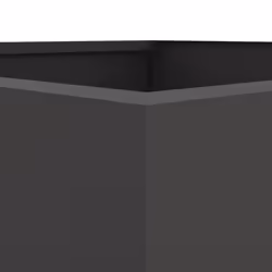 vidaXL Planter Raised Garden Bed Plant Pot Flower Pot Grey Weathering Steel - black, 52 x 48 x 75 cm/ 1 pcs - Additional view 6