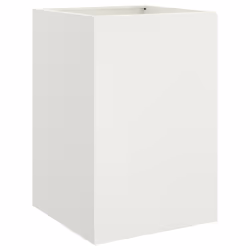 vidaXL Planter Raised Garden Bed Plant Pot Flower Pot Grey Weathering Steel - white, 52 x 48 x 75 cm/ 1 pcs - Additional view 5
