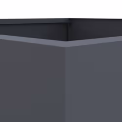 vidaXL Planter Raised Garden Bed Plant Pot Flower Pot Grey Weathering Steel - anthracite, 52 x 48 x 75 cm/ 1 pcs - Additional view 6
