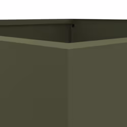 vidaXL Planter Raised Garden Bed Plant Pot Flower Pot Grey Weathering Steel - green, 52 x 48 x 75 cm/ 1 pcs - Additional view 7