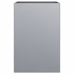 vidaXL Planter Raised Garden Bed Plant Pot Flower Pot Grey Weathering Steel - silver grey, 52 x 48 x 75 cm/ 1 pcs - Additional view 5