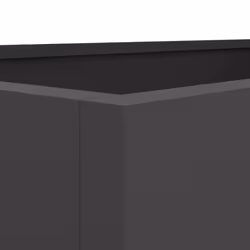 vidaXL Planter Raised Garden Bed Plant Pot Flower Pot Grey Weathering Steel - black, 62 x 30 x 29 cm/ 1 pcs - Additional view 7