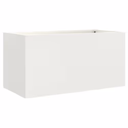 vidaXL Planter Raised Garden Bed Plant Pot Flower Pot Grey Weathering Steel - white, 62 x 30 x 29 cm/ 1 pcs - Additional view 6
