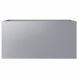 vidaXL Planter Raised Garden Bed Plant Pot Flower Pot Grey Weathering Steel - silver grey, 62 x 30 x 29 cm/ 1 pcs - Additional view 4