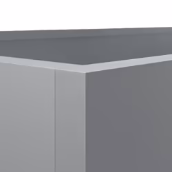 vidaXL Planter Raised Garden Bed Plant Pot Flower Pot Grey Weathering Steel - silver grey, 62 x 30 x 29 cm/ 1 pcs - Additional view 7