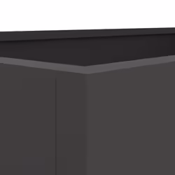 vidaXL Planter Raised Garden Bed Plant Pot Flower Pot Grey Weathering Steel - black, 62 x 40 x 39 cm/ 1 pcs - Additional view 7