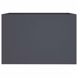 vidaXL Planter Raised Garden Bed Plant Pot Flower Pot Grey Weathering Steel - anthracite, 62 x 40 x 39 cm/ 1 pcs - Additional view 4