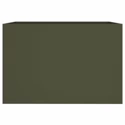 vidaXL Planter Raised Garden Bed Plant Pot Flower Pot Grey Weathering Steel - green, 62 x 40 x 39 cm/ 1 pcs - Additional view 4