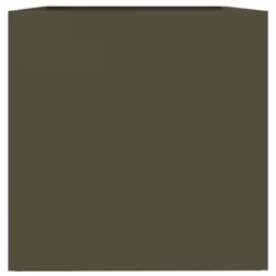 vidaXL Planter Raised Garden Bed Plant Pot Flower Pot Grey Weathering Steel - green, 62 x 40 x 39 cm/ 1 pcs - Additional view 5