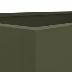 vidaXL Planter Raised Garden Bed Plant Pot Flower Pot Grey Weathering Steel - green, 62 x 40 x 39 cm/ 1 pcs - Additional view 7