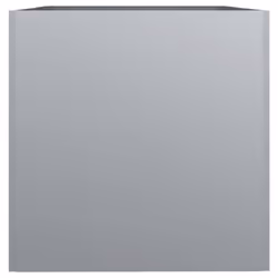 vidaXL Planter Raised Garden Bed Plant Pot Flower Pot Grey Weathering Steel - silver grey, 62 x 40 x 39 cm/ 1 pcs - Additional view 5
