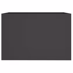 vidaXL Planter Raised Garden Bed Plant Pot Flower Pot Grey Weathering Steel - black, 62 x 47 x 46 cm/ 1 pcs - Additional view 4
