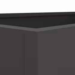 vidaXL Planter Raised Garden Bed Plant Pot Flower Pot Grey Weathering Steel - black, 62 x 47 x 46 cm/ 1 pcs - Additional view 7