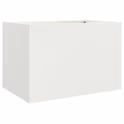 vidaXL Planter Raised Garden Bed Plant Pot Flower Pot Grey Weathering Steel - white, 62 x 47 x 46 cm/ 1 pcs - Additional view 6