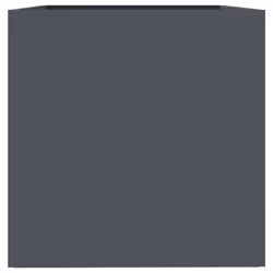 vidaXL Planter Raised Garden Bed Plant Pot Flower Pot Grey Weathering Steel - anthracite, 62 x 47 x 46 cm/ 1 pcs - Additional view 5