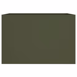 vidaXL Planter Raised Garden Bed Plant Pot Flower Pot Grey Weathering Steel - green, 62 x 47 x 46 cm/ 1 pcs - Additional view 4