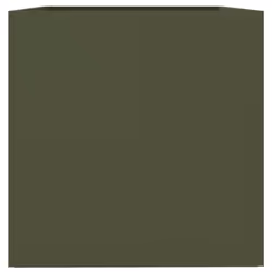 vidaXL Planter Raised Garden Bed Plant Pot Flower Pot Grey Weathering Steel - green, 62 x 47 x 46 cm/ 1 pcs - Additional view 5