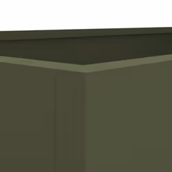 vidaXL Planter Raised Garden Bed Plant Pot Flower Pot Grey Weathering Steel - green, 62 x 47 x 46 cm/ 1 pcs - Additional view 7