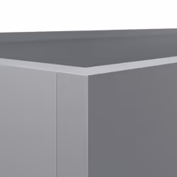 vidaXL Planter Raised Garden Bed Plant Pot Flower Pot Grey Weathering Steel - silver grey, 62 x 47 x 46 cm/ 1 pcs - Additional view 7