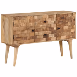 vidaXL Sideboard Storage Cupboard Side Cabinet Highboard Solid Wood Mango