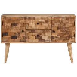 vidaXL Sideboard Storage Cupboard Side Cabinet Highboard Solid Wood Mango