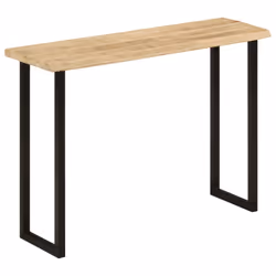 vidaXL Console Table with Live Edge Hallway Coffee Table Solid Wood Mango