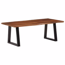 vidaXL Coffee Table End Table Side Sofa Table Honey Brown Solid Wood Acacia - Additional view 8