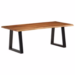 vidaXL Coffee Table End Table Side Sofa Table Honey Brown Solid Wood Acacia - Additional view 9