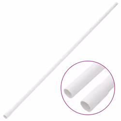 vidaXL Cable Trunkings with Clips Wire Cover Cable Management Cable Cover PVC - with clips, 30 pcs/ 16 mm 30 m