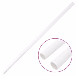 vidaXL Cable Trunkings with Clips Wire Cover Cable Management Cable Cover PVC - with clips, 10 pcs/ 20 mm 10 m - Additional view 2